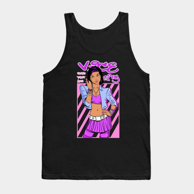 Mercedes Cortez - GTA Vice City Tank Top by Skywiz